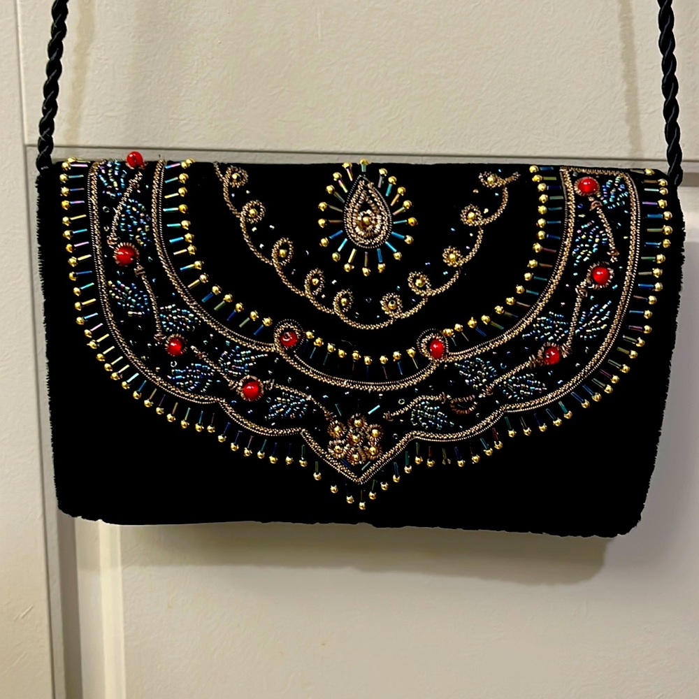 Decorative Black Purse